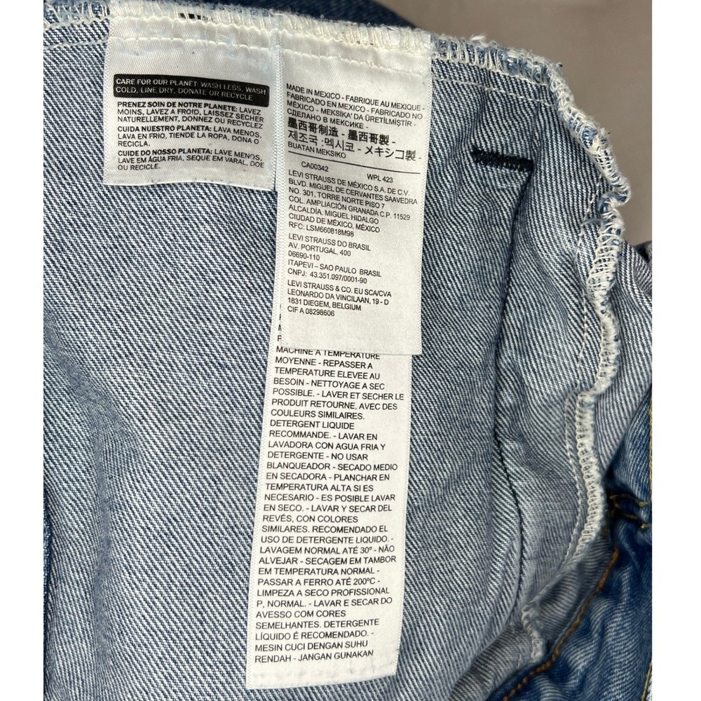 Levi's Premium Custom Tie Dye Denim Trucker Type III Jacket Men's M - Picture 5 of 8